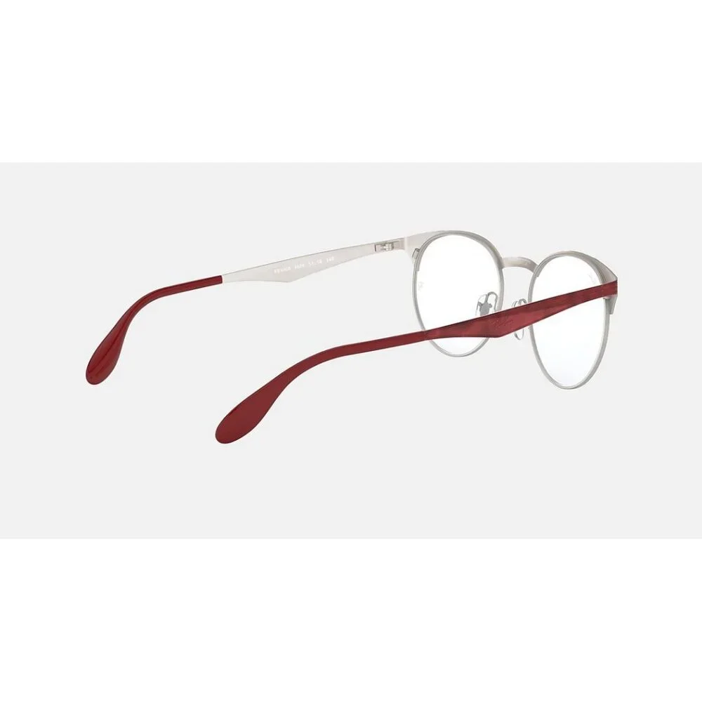 RAYBAN Unisex Eyeglasses RX6406-3024 Red/Silver 51-18-145